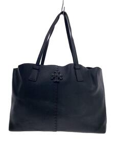 TORY BURCH◆トートバッグ/レザー/BLK/100009171