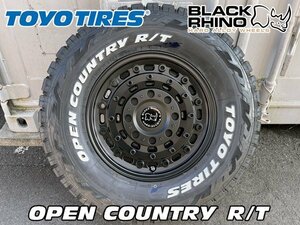 新品 数量限定 ブラックライノ JLラングラー JKラングラー 17インチタイヤホイール4本SET TOYO OPEN COUNTRY RT 285/70R17 ホワイトレタ