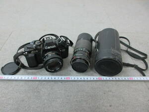 K811【8-3】★ Canon キヤノン キャノン フィルムカメラ 一眼レフ ボディ AL-1 レンズ2点 FD50mm1:2 FD70-150mm1:4.5 ジャンク品