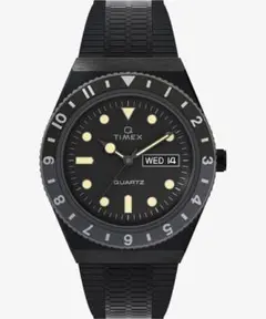 Q TIMEX ブラック ブレスレット　タイメックス　時計