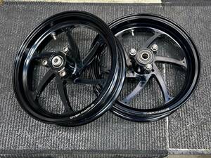 ★１円スタート出品予定！オーバーレーシング　１２インチ　GP-SIX　ブラック　Ｆ・R ホイールセット　中古　NSF100　NSRmini　ネクト