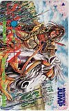 テレカ テレホンカード 左近 SAKON 戦国風雲録 月刊ジャンプ SJ005-0194