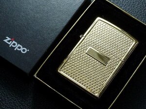 ▲60SK2296▲Zippo　CARVED DIAMOND　ゴールドプレート　オイルライター　喫煙具