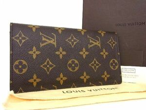 ■新品■未使用■ LOUIS VUITTON ルイヴィトン M66540 モノグラム ポルトフォイユ ブラザ 二つ折り 長財布 メンズ ブラウン系 BA8736タZ