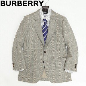 ヴィンテージ◆BURBERRYS バーバリー モヘヤ混 グレンチェック柄 2釦 ジャケット A4