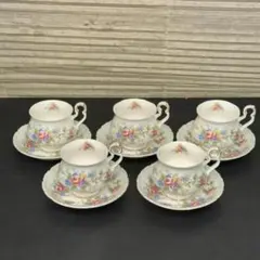 ☆ロイヤルアルバート   COLLEEN  カップ＆ソーサー　5客SET