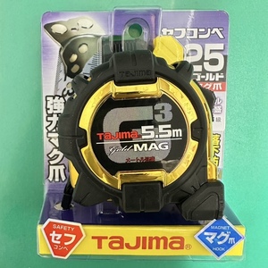 【新品未使用品】Tajima タジマ セフコンベG3 ゴールドロック マグ爪 5.5m×25mm SFG3GLM25-55BL コンベックス 4304