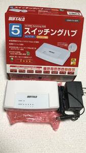 ☆未使用品☆BUFFALO(バッファロー)　10/100M 5ポート スイッチングHub　LSW3-TX-5EPL SHZ073