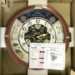 【美品】SEIKO セイコー RE601B からくり時計 30周年記念モデル トリプルセレクション QZ クォーツ 掛時計 壁時計 