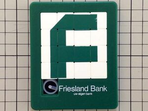 古い 外国のパズル： Friesland Bamk デザイン 雑貨 広告 宣伝 ヨーロッパ ビンテージ