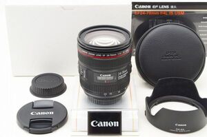 ☆極上美品☆ Canon キャノン EF 24-70mm F4 L IS USM 元箱 付属品 ♯24120701