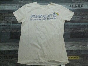 ゆず FURUSATO 2009-2010 アリーナツアー 半袖Tシャツ バックプリント 虹 M 白