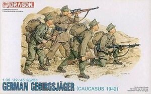 中古プラモデル 1/35 GERMAN GEBIRGSJAGER(CAUCASUS 1942)〔ドイツ軍山岳兵〕「’39-’45 SERIES」 [6045]