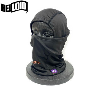 ●[FREEサイズ]24 HELLOID BALACLAVA カラー:BLACK フードウォーマー スノーボード スノボ スキー