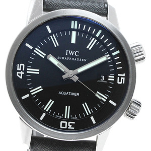 ベルト訳あり IWC IWC SCHAFFHAUSEN IW323101 ヴィンテージ アクアタイマー デイト 自動巻き メンズ _817296