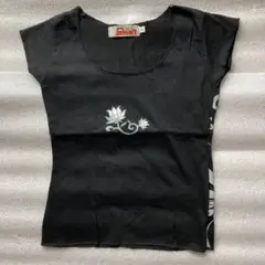 【SHANIT】　ブラック睡蓮　Tシャツ