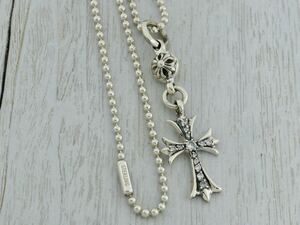 CHROME HEARTS/1 BALL TINY CH CROSS CHARM/PAVE/BALL CHAIN/クロムハーツ/1ボールタイニーCHクロスチャーム