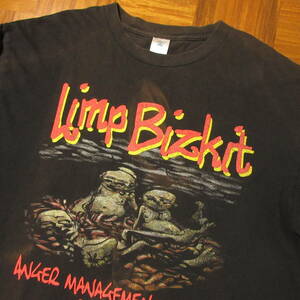 00s　2000年　Limp Bizkit　リンプビズキット　ANGER MANAGEMENT TOUR　長袖Tシャツ　DMX　PAPA RORTH　送料230円