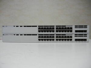 《》【中古】2台SET Cisco C9200L-24P-4G-E Catalyst 9200 シリーズ 初期化