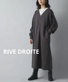 RIVE DROITE スタイリングを幅広く楽しめるVネックワンピース