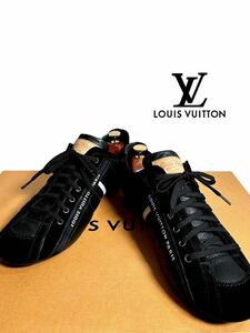 【本物保証】極上美品◆ LOUISVUITTON ルイヴィトン◆ スニーカー ロゴライン スエードレザー切替 LI 0029 サイズ8 27cm相当