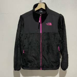 ☆送料無料☆THE NORTH FACE☆ボアフリースジャケット☆黒☆ガールズL（14/16）☆傷あり☆e22