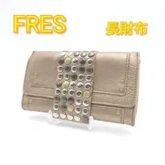 FRES　トレ　長財布　レザー　ゴールド