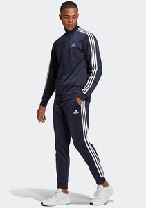 ★アディダス ADIDAS 新品 メンズ エッセンシャルズ 3ストライプス トラックスーツ 上下セット SET 紺[SETGK96581N-XL]五 参★QWER★