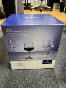 Villeroy & Boch 4-Piece Ovid Red Wine Goblet Set by Villeroy & Boch