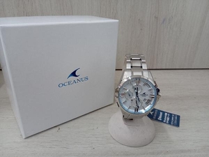 カシオ　CASIO　OCEANUS オーシャンズ　GPS 電波　ソーラー　デイデイト　シルバー　OCW-G2000H-7AJF 　メンズ腕時計　箱付 店舗受取可