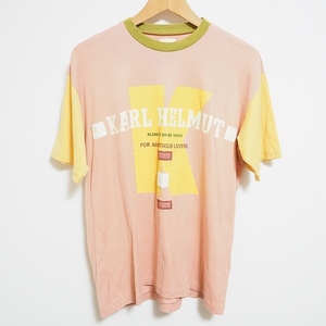 #snc カールヘルム KarlHelmut Tシャツ カットソー ピンク 半袖 ロゴ メンズ [763970]