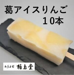 葛アイス キャンディー バー フルーツ アップル りんご味 10本入 お中元 岐阜 柏鳥堂 こども お菓子 ギフト 溶けないアイス スイーツ