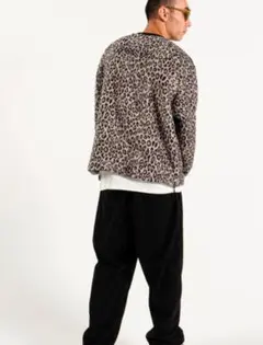 新品 Captains Helm Leopard Fleece Crew