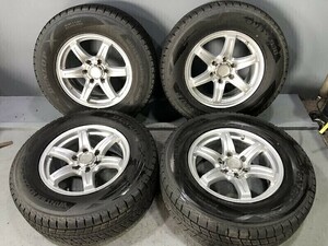 8分山程(WW6G037)アルミ 17x7.5J 6穴 139.7 +35 + DUNLOP WINTER MAXX SJ8+ 265/65R17 112Q 2021年 スタッドレス 冬タイヤ 送料無料