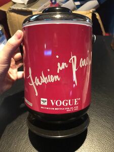 昭和レトロ アンティーク VOGUE ヴォーグ アイスペール 1.27リットル トング付き 未使用品 札幌手渡し可能