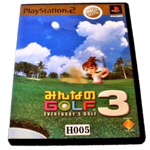 ★同梱可・PS2ソフト★起動のみ確認済（画像参照）★みんなのGOLF3 MEGA HITS★おもちゃ・ゲーム・画像が全てです★H005