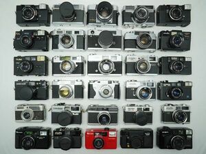 ★レンジファインダーなど★MAMIYA/PETRI/Canon/Konica/minolta/RICOH/FUJICA/ 等 計:30点まとめ【ジャンク品】30630