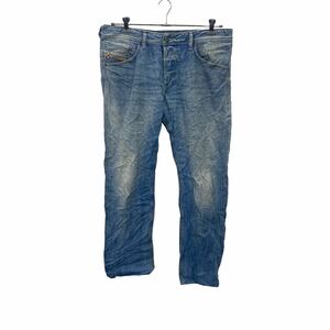 DIESEL デニムパンツ W34 ディーゼル ボタンフライ ブルー コットン 古着卸 アメリカ仕入 2403-381