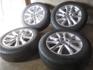 格安売切り/純正品set!! マツダ MAZDA3 アクセラ 純正 (16x6,5+50 5H/114,3) バリ溝(GOODYEAR EfficientGrip) 205/60R16 純正戻し 他にも!!