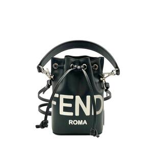 【真贋判定済】 FENDI フェンディ モントレゾールバケット 8BS010 ブラック ショルダーバッグ B1024F27VX