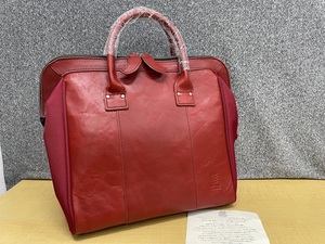 ハーヴェストレーベルHARVEST LABEL HIGE BAG★髭ヒゲバッグトート赤レッド★A23147