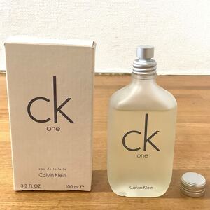 【残量約8割程度】Calvin Klein カルバンクライン CK one シーケーワン オードトワレ スプレー付き 100ml EDT 香水 ユニセックス 箱付き