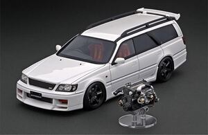 イグニッションモデル　IG2889 1/18 Nissan STAGEA 260RS (WGNC34) White エンジン無し　ステージア　新品　オンライン限定