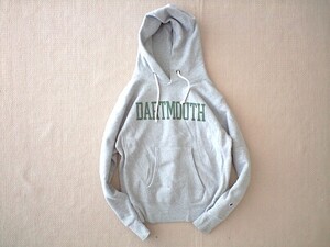 即決 USA製 赤タグ Mサイズ「DARTMOUTH」Champion REVERSE WEAVE プルオーバー パーカー ダートマス 大学 グレー