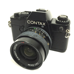 1円 CONTAX 139 QUARTZ Distagon 2.8/28 T* 一眼レフフィルムカメラ レンズ マニュアルフォーカス C0728-4