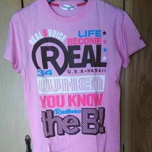 ★Real Bvoice★ リアルボイス Tシャツ M ピンク