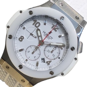 ウブロ HUBLOT ビッグバン サンモリッツ 301.SE.230.RW SS×ラバー 腕時計 メンズ 中古