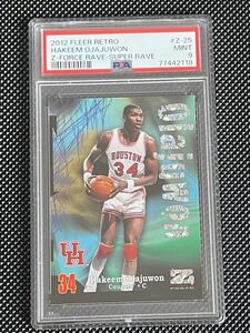 hakeem olajuwon ハキーム　アキーム　オラジュワン　2012 fleer retro super rave PSA9 ＊/50 Houston rockets NBA トーレディングカード