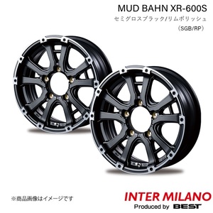 INTER MILANO/インターミラノ MUD BAHN XR-600S ジムニー JB23W ホイール 2本【16×5.5J 5-139.7 INSET20 SGB/RP】