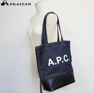 A.P.C. アー・ペー・セー デニム レザートートバッグ ブラック ユニセックス [54563]